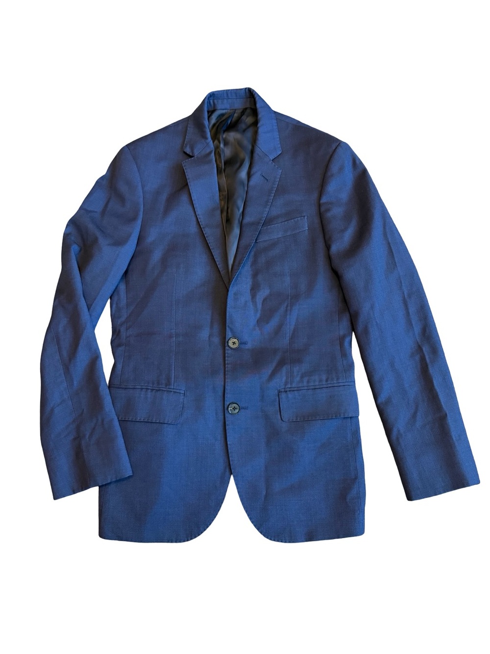 The Blk Tux Tollegno 1900 Navy Blazer Jacket Sport Coat Merino Wool Size 36R Men